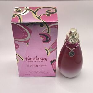 Fantasy The Nice Remix Britney Spears 3.3oz EDP Spray NEW No Cap Damaged Box
